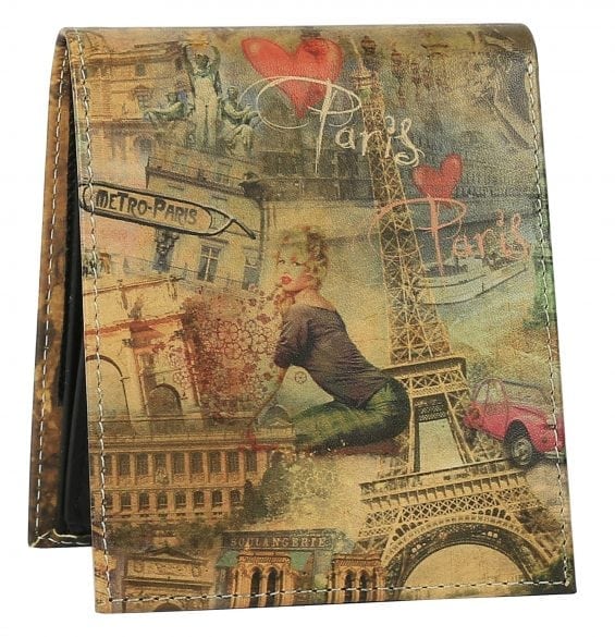 Paris Collage Mens Wallet