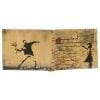 Banksy Flower Thrower Girl with Balloon Wallet