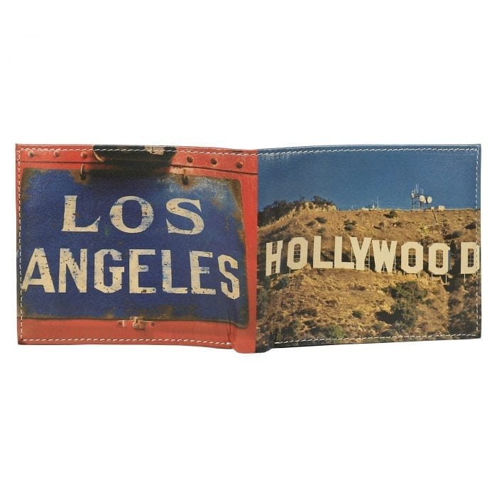 Faux Leather Wallet Hollywood Sign